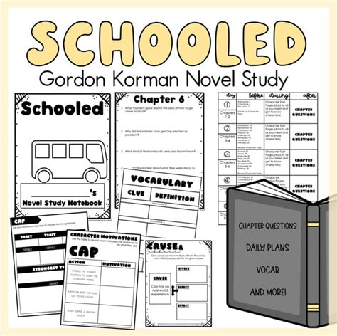 Schooled Gordon Korman Study Guide