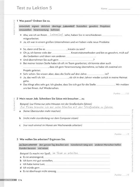 schritte international 5 test