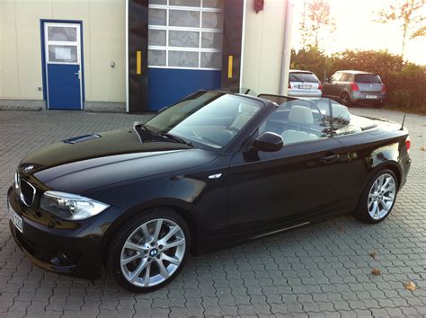 schwarzer bmw 1 er cabrio in wittlich spotted