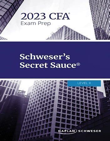 schweser cfa level 2 2013 secret sauce
