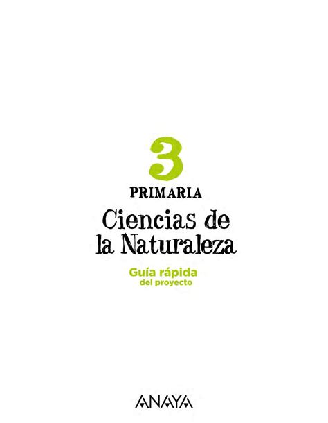 science anaya 3 primaria