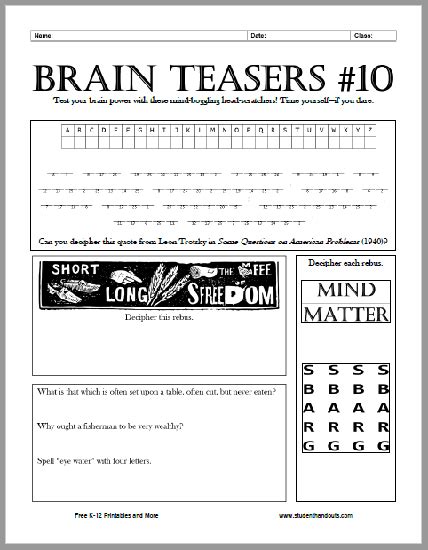Science Brain Teasers Teaching Resources Teachers Pay Teachers Science Brain Teasers Worksheets - Science Brain Teasers Worksheets