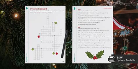 Science Christmas Crossword Secondary Beyond Twinkl The Science Of Christmas Crossword - The Science Of Christmas Crossword