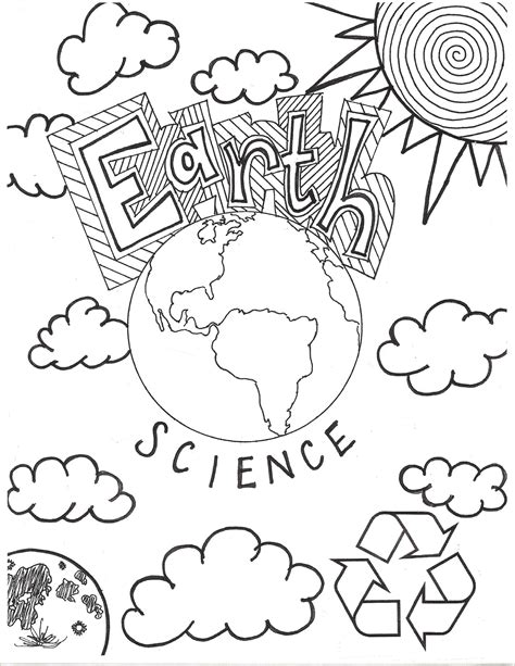 Science Color Sheets   Earth Science Coloring Sheets - Science Color Sheets