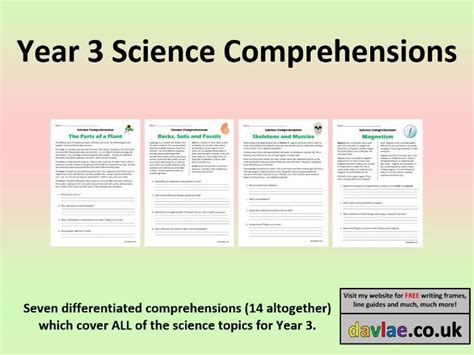Science Comprehensions   Welcome To My Science Reading Comprehension Articles Teach - Science Comprehensions