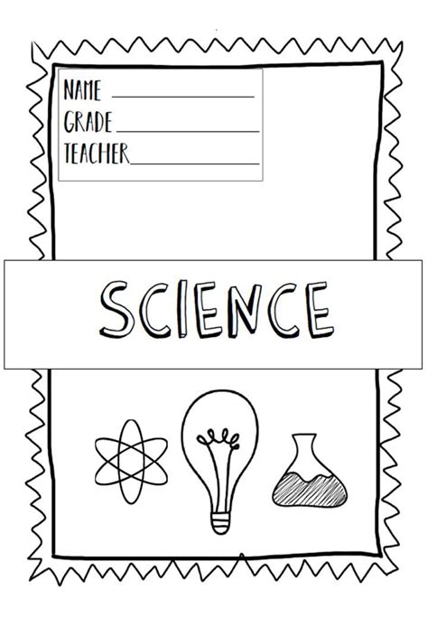 Science Cover Pages Teach Starter Printable Science Cover Page - Printable Science Cover Page