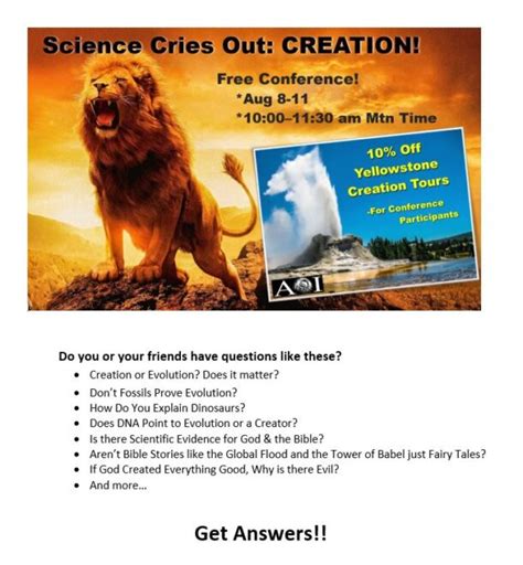 Science Cries Out Creation 8211 Registration Page Alpha Crying Science - Crying Science