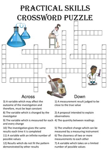 Science Crossword Puzzles For Middle School   Printable Crossword For Middle School Printable Crossword - Science Crossword Puzzles For Middle School