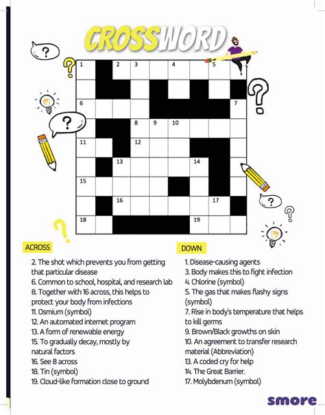 Science Crossword Puzzles Smore Science Magazine Science Crossword Puzzles With Answers - Science Crossword Puzzles With Answers