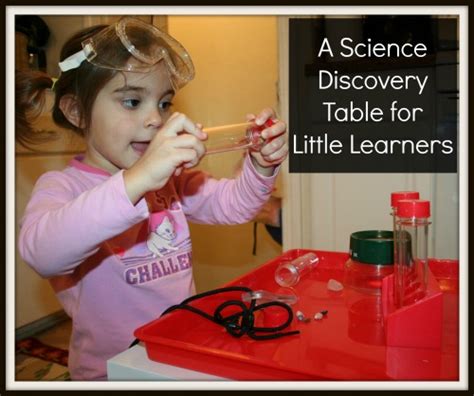 Science Discovery Table The Homeschool Scientist Science Table Preschool - Science Table Preschool