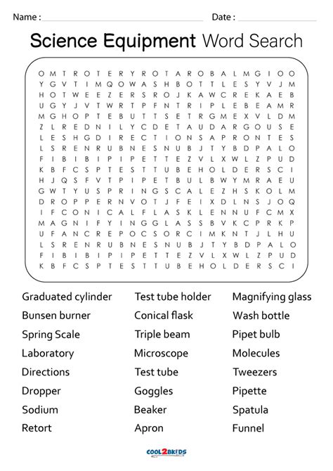Science Equipment Word Search Science Activity Twinkl Science Equipment Worksheets - Science Equipment Worksheets