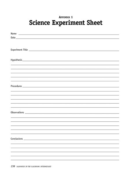 Science Experiment Procedure   Pdf Preparing Experimental Procedures For A Science Fair - Science Experiment Procedure