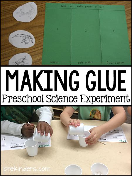 Science Experiment With Glue   Kindergarten Science Experiments For August A Dab Of - Science Experiment With Glue