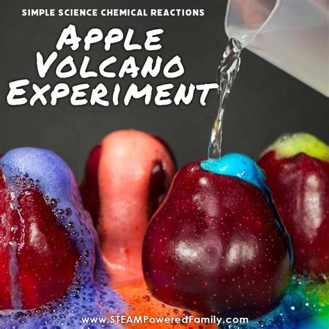 Science Experiments Volcano   Erupting Apple Volcano Experiment Little Bins For Little - Science Experiments Volcano