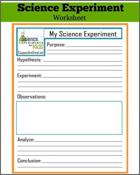  Science Fair Worksheets Printable - Science Fair Worksheets Printable