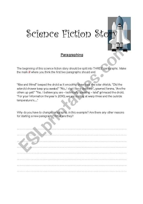 Science Fiction Story Worksheets Amp Teaching Resources Tpt Science Fiction Activities - Science Fiction Activities
