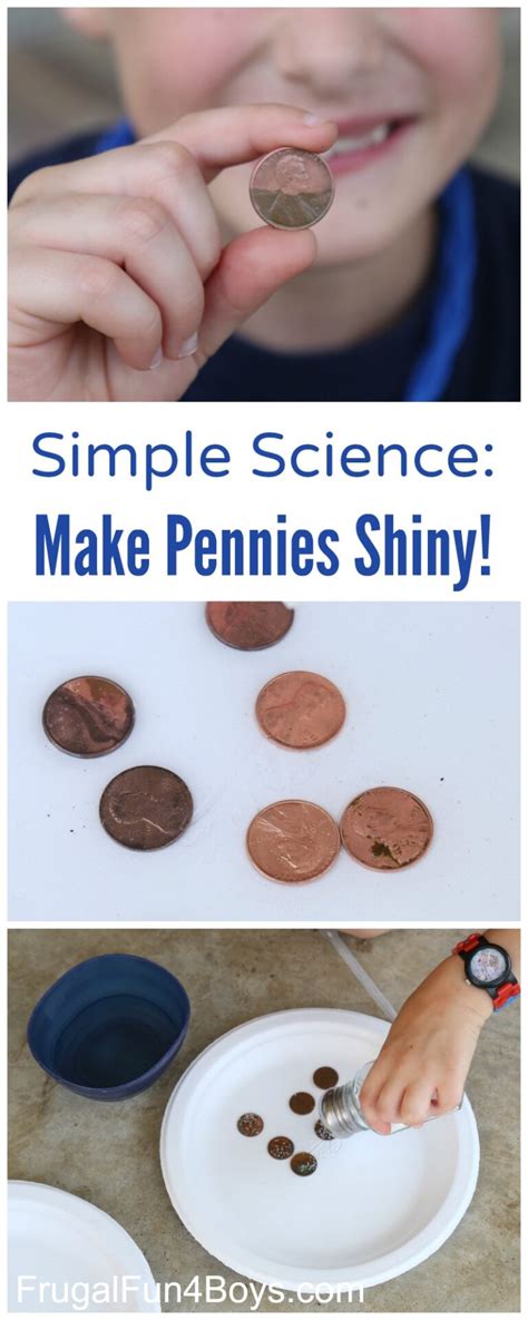 Science For Kids Make Old Pennies Shiny Again Shiny Penny Science Experiment - Shiny Penny Science Experiment