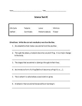 Science Fusion Grade 3 Unit Assessments Teaching Resources Science Fusion Grade 3 Worksheets - Science Fusion Grade 3 Worksheets