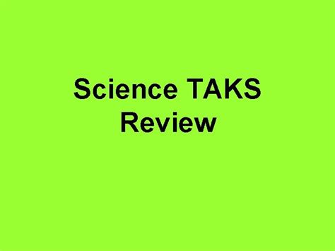 Science Gov Science Taks - Science Taks