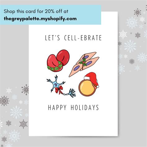 Science Holiday Card Set Etsy Science Holiday Cards - Science Holiday Cards