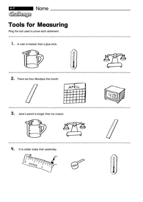 Science Instruments And Measurement Worksheet Answers Science Measurement Worksheets - Science Measurement Worksheets