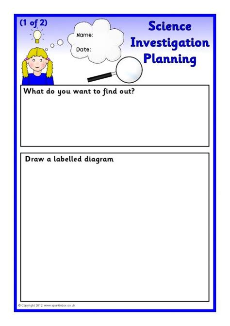 Science Investigation Planning Template Sheets Planning An Investigation Worksheet - Planning An Investigation Worksheet
