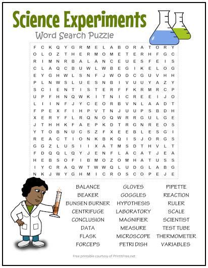 Science Kids Word Search   Science Word Search Puzzles - Science Kids Word Search