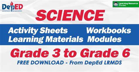 Science Learning Materials From Lrmds Grade 3 6 Lrmds Grade 6 - Lrmds Grade 6