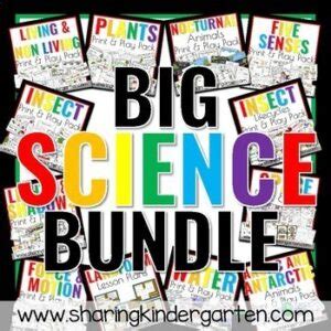 Science Mini Bundle Two By Sharing Kindergarten Tpt Mini Science Com - Mini Science Com