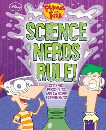 Science Nerds Rule Stickers Press Outs And Awesome Phineas And Ferb Science Lab - Phineas And Ferb Science Lab