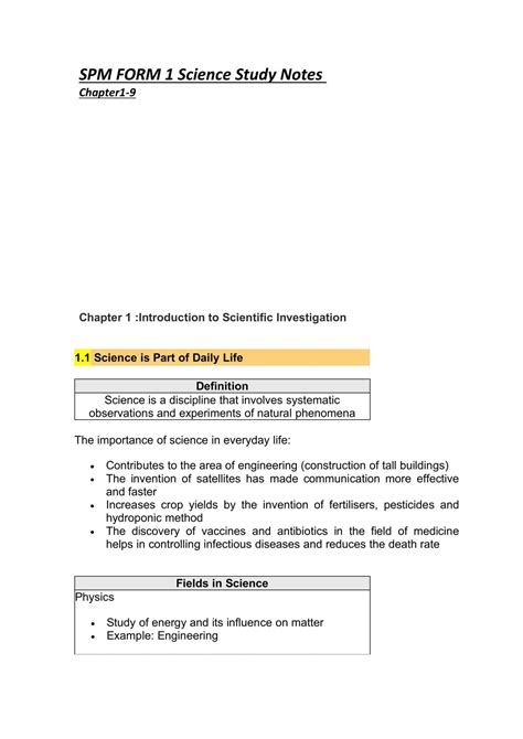 Science Notes Spm Pdfslibforme
