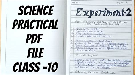 Science Practical File