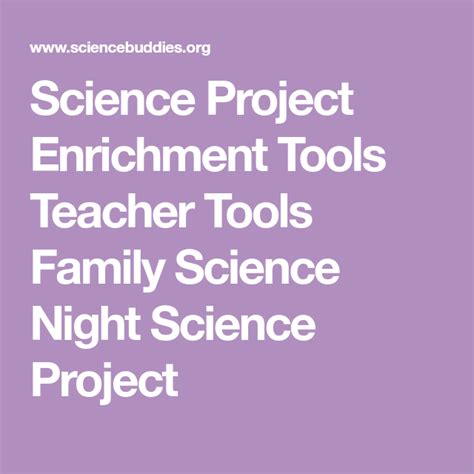 Science Project Enrichment Tools Science Enrichment Activity - Science Enrichment Activity
