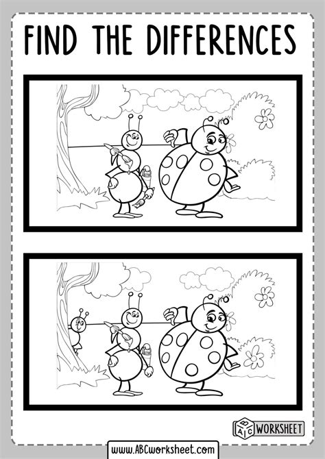 Science Spring Spot The Difference Worksheet Primaryleap Spring Spot The Difference Printable - Spring Spot The Difference Printable