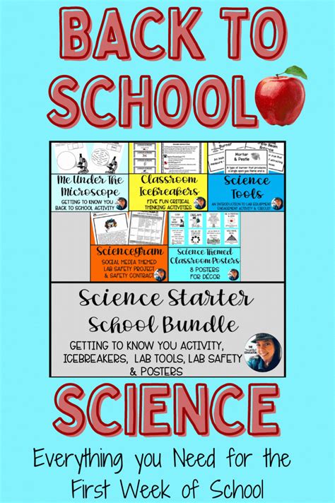 Science Starter Back To School Bundle Middle School Middle School Science Starters - Middle School Science Starters