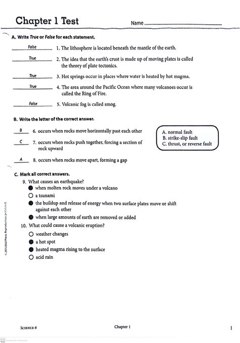 Science Study Guide Grade 6 Prentice Hall