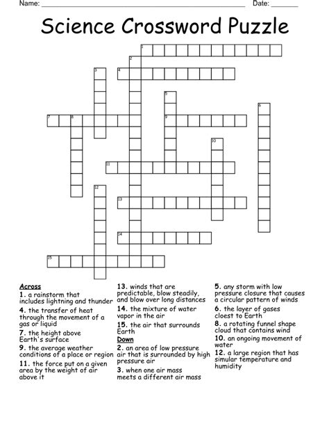 Science Suffix Crossword Puzzle Clue Science Suffixes - Science Suffixes