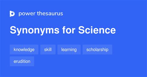 Science Synonyms Science Antonyms Freethesaurus Com Science Antonym - Science Antonym