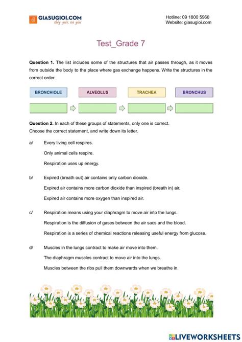 Science Test Practice Grade 7 Spectrum