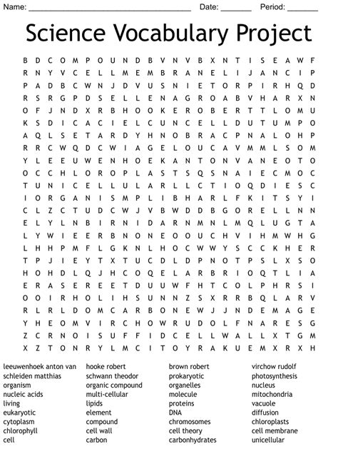 Science Vocabulary Project Word Search Wordmint Science Vocabulary Word Search - Science Vocabulary Word Search