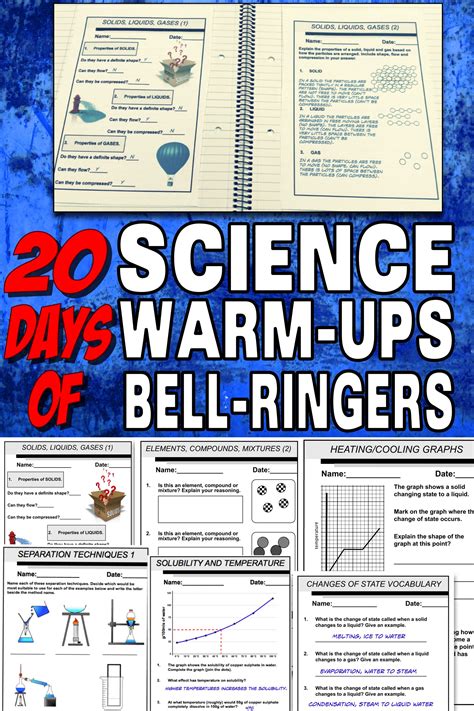 Science Warm Ups For Middle School Middle School Science Starters - Middle School Science Starters