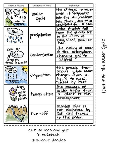 Science Water Cycle Vocabulary 8211 Abcteach Fill In The Blank Water Cycle - Fill In The Blank Water Cycle