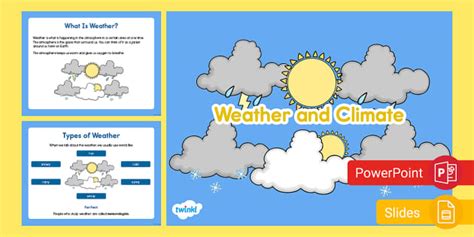 Science Weather Amp Climate Google Slides Amp Powerpoint Theme Powerpoint 7th Grade - Theme Powerpoint 7th Grade