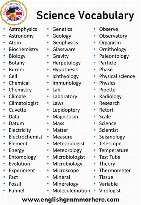Science Words That Start With E Everything You E In Science - E In Science