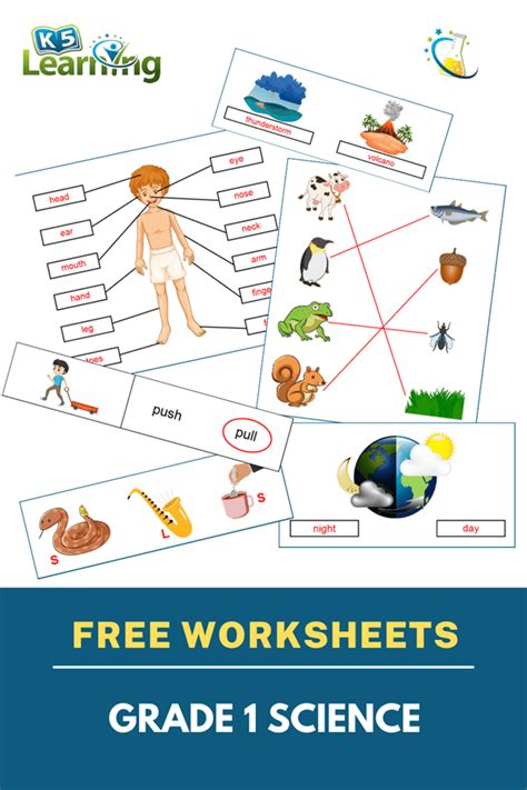 Science Worksheets K5 Learning Science Exercises - Science Exercises