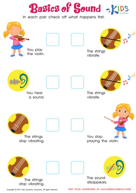 Science Worksheets K5 Learning Science Sound Worksheets - Science Sound Worksheets