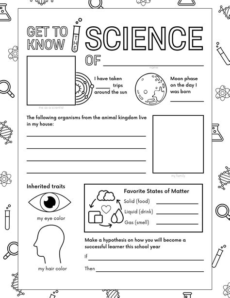 Science Worksheets Middle School