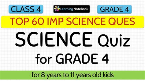 Read Science Quiz Questions Answers Class 4 