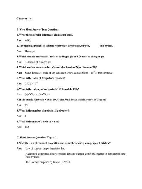sciencechapter 8 review and assessment answer