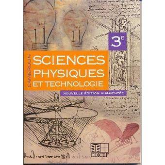 sciences physiques et technologie 3e eleve camero